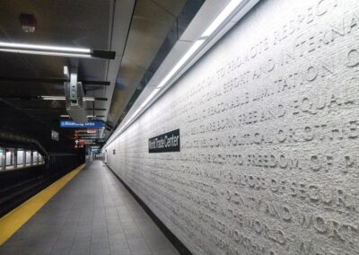 Cortlandt Street Subway Station, NYC | Photo ©  Harry Vitebski | Image is Property of Apogee Lighting Holdings