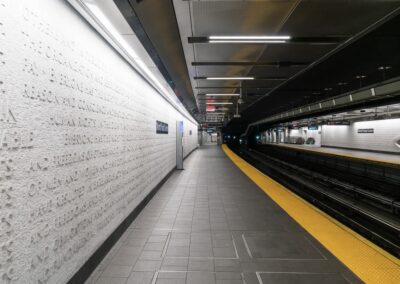 Cortlandt Street Subway Station, NYC | Photo ©  Harry Vitebski | Image is Property of Apogee Lighting Holdings